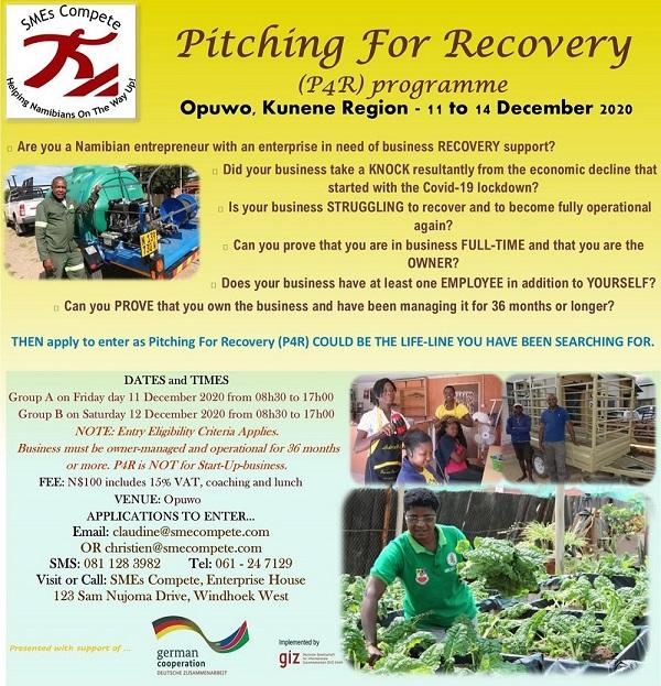 Business Pitching for Recovery in Opuwo