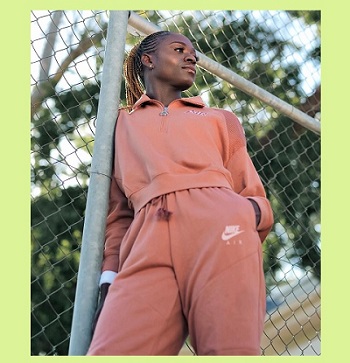 Christime Mboma chills with Nike