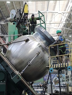 Petrozavodskmash conducted pre-assembly of reactor coolant pump housings for Tianwan NPS