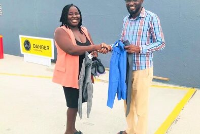 Community journo donates uniform to needy child
