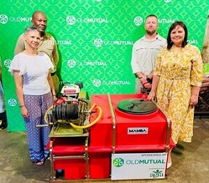 Old Mutual Foundation supports regions with fire-fighting equipment