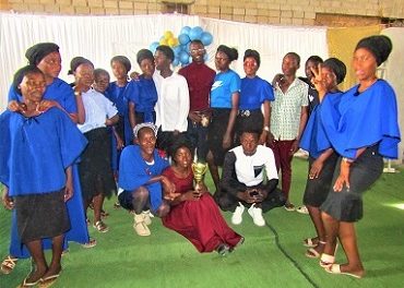 Santa Clara PPC youth choir gets the trophy at Oshakati