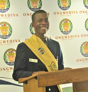 Ongwediva junior mayor accepts responsibility to lead youth