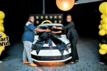 Rundu man drives home with a brand-new Volkswagen Polo Vivo