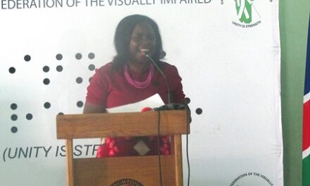 Namibia celebrates the white cane day in Oshana