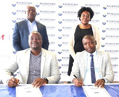 Welwitchia University, Harare Institute of Public Health sign MoU