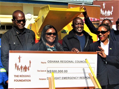 The Rossing Foundation donates half a million agri-materials to Oshana