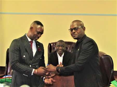 Oshana welcomes new governor