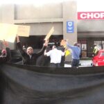 Oshakati Choppies workers demonstrate for better wages