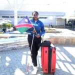 Alvara flies the Namibian flag high at Grenzenlos Kultur Festival in Germany