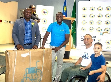 MTC and Rössing donate assistive devices to disability council