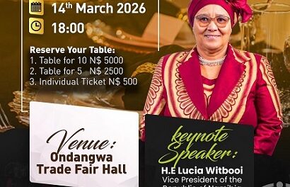 Witbooi to attend Ondangwa trade exhibition gala dinner
