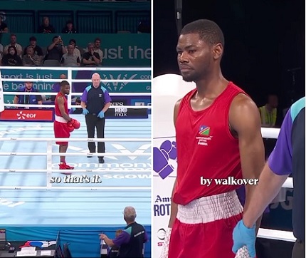 Namibian boxer Tryagain Ndevelo wins by walkover at Commonwealth
