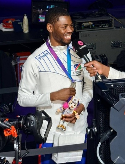 Ndevelo wins silver medal at Commonwealth