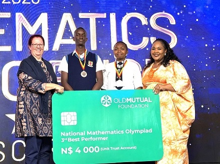 Old Mutual Foundation invests N$50 000 in National Mathematics Olympiad 